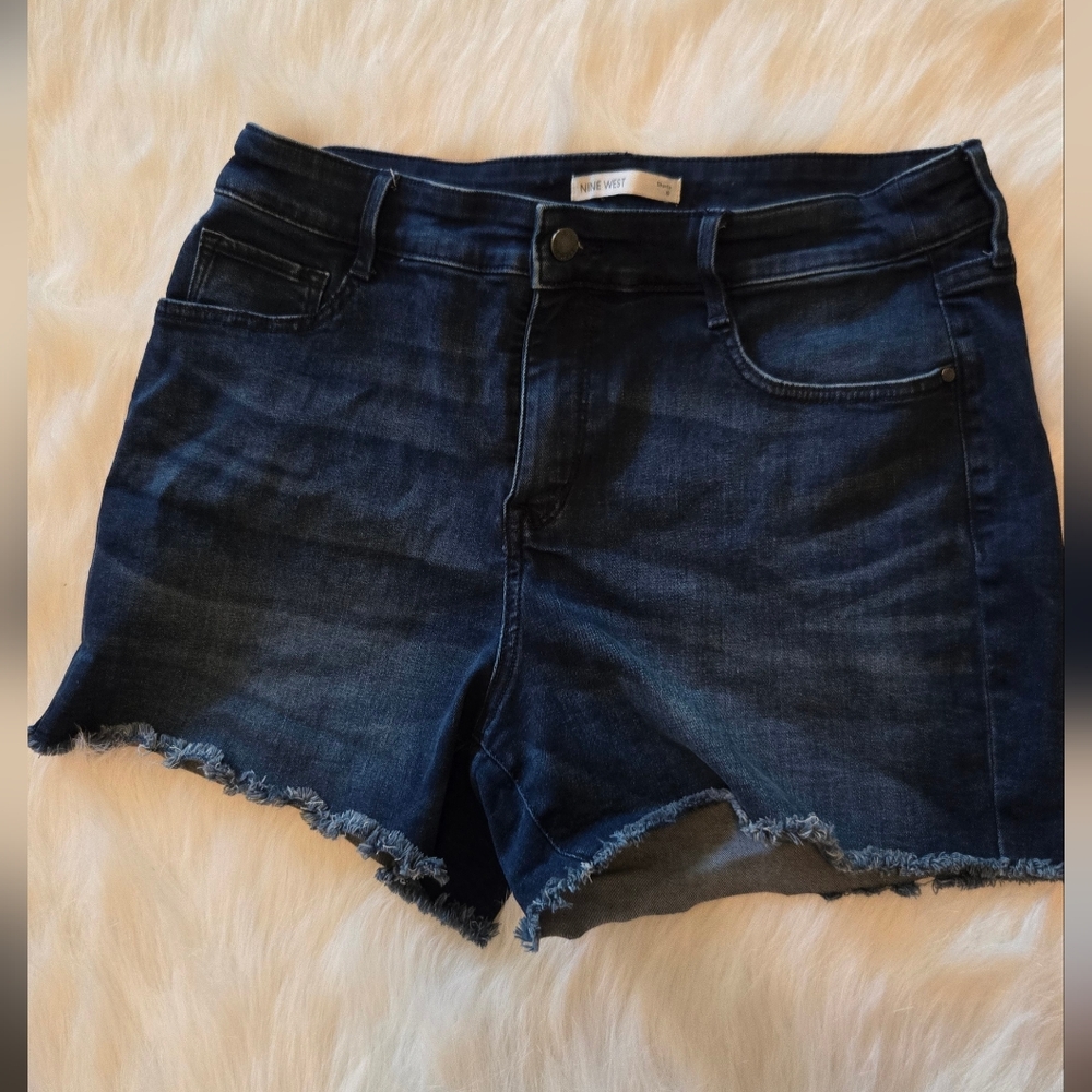 Nine West Dark Blue Denim Shorts